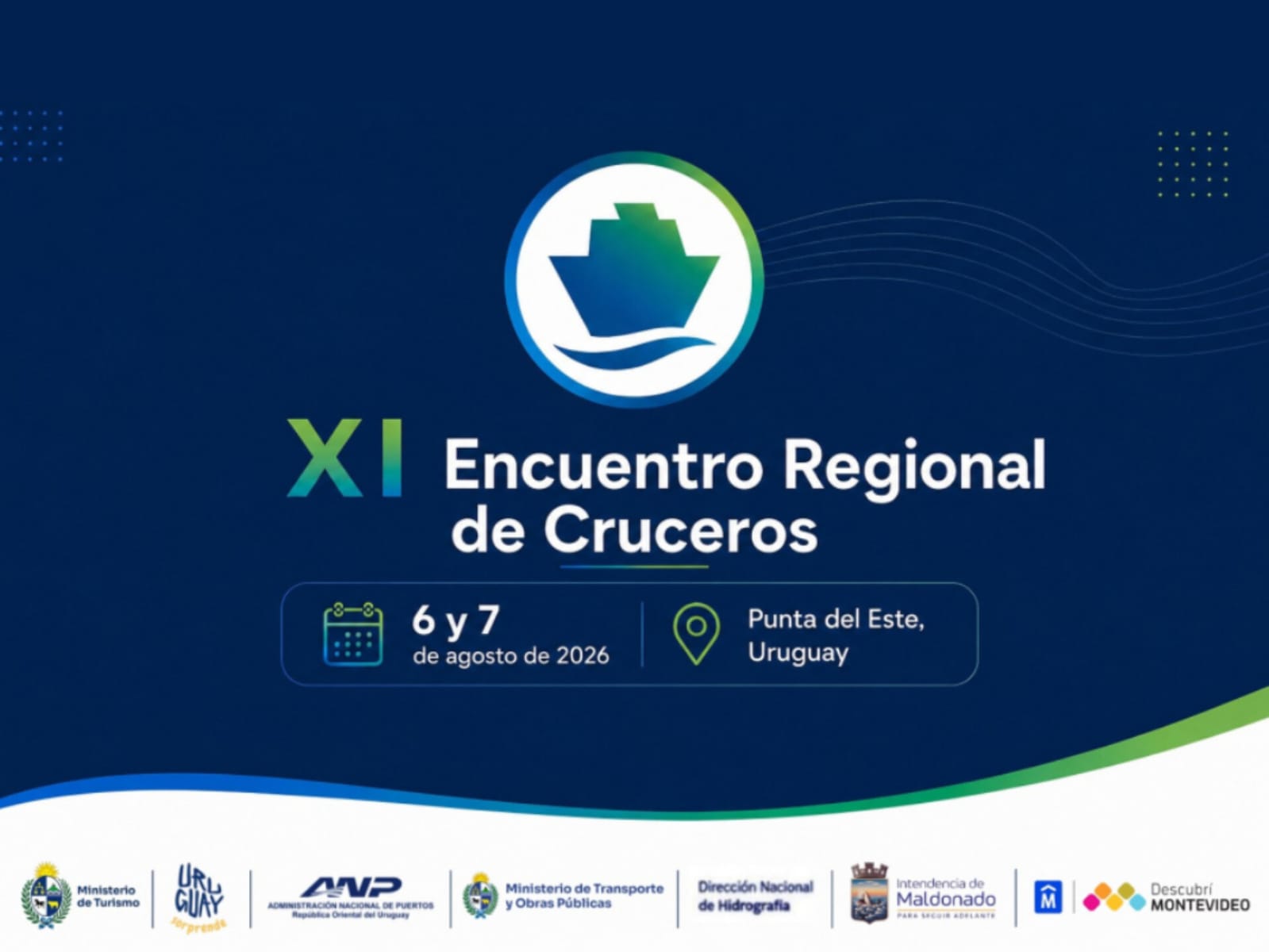 Punta del Este será sede del XI Encuentro Regional de Cruceros y Turismo Náutico Fluvial